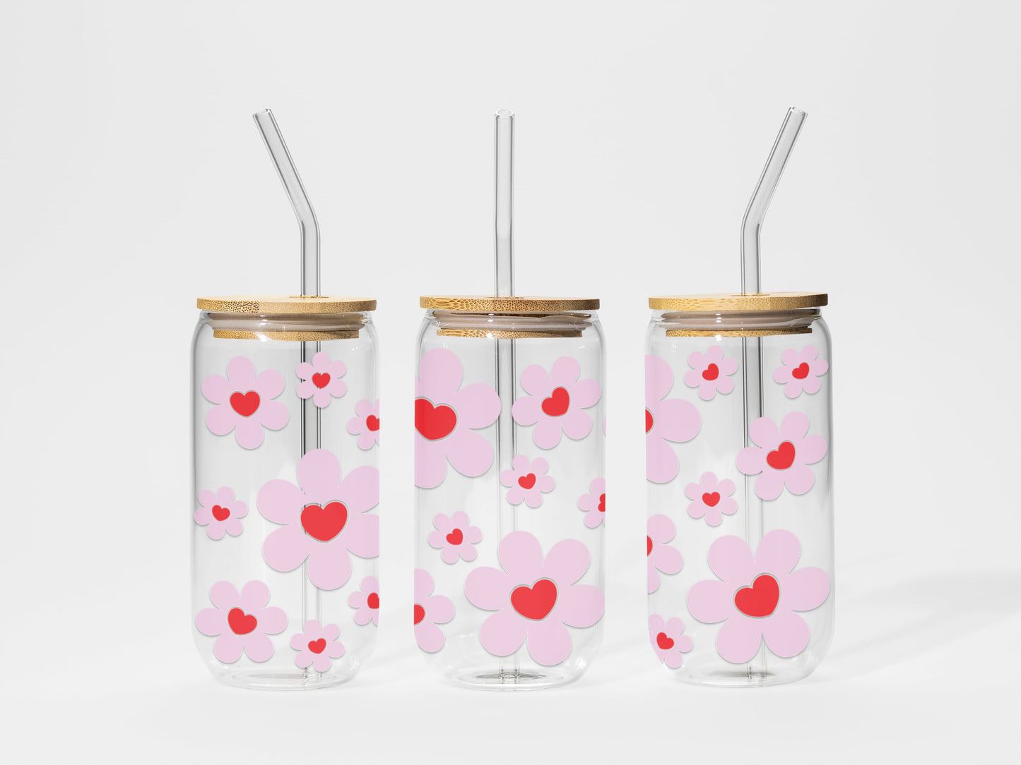 Verre en vitre - 16 oz - Daisy Love