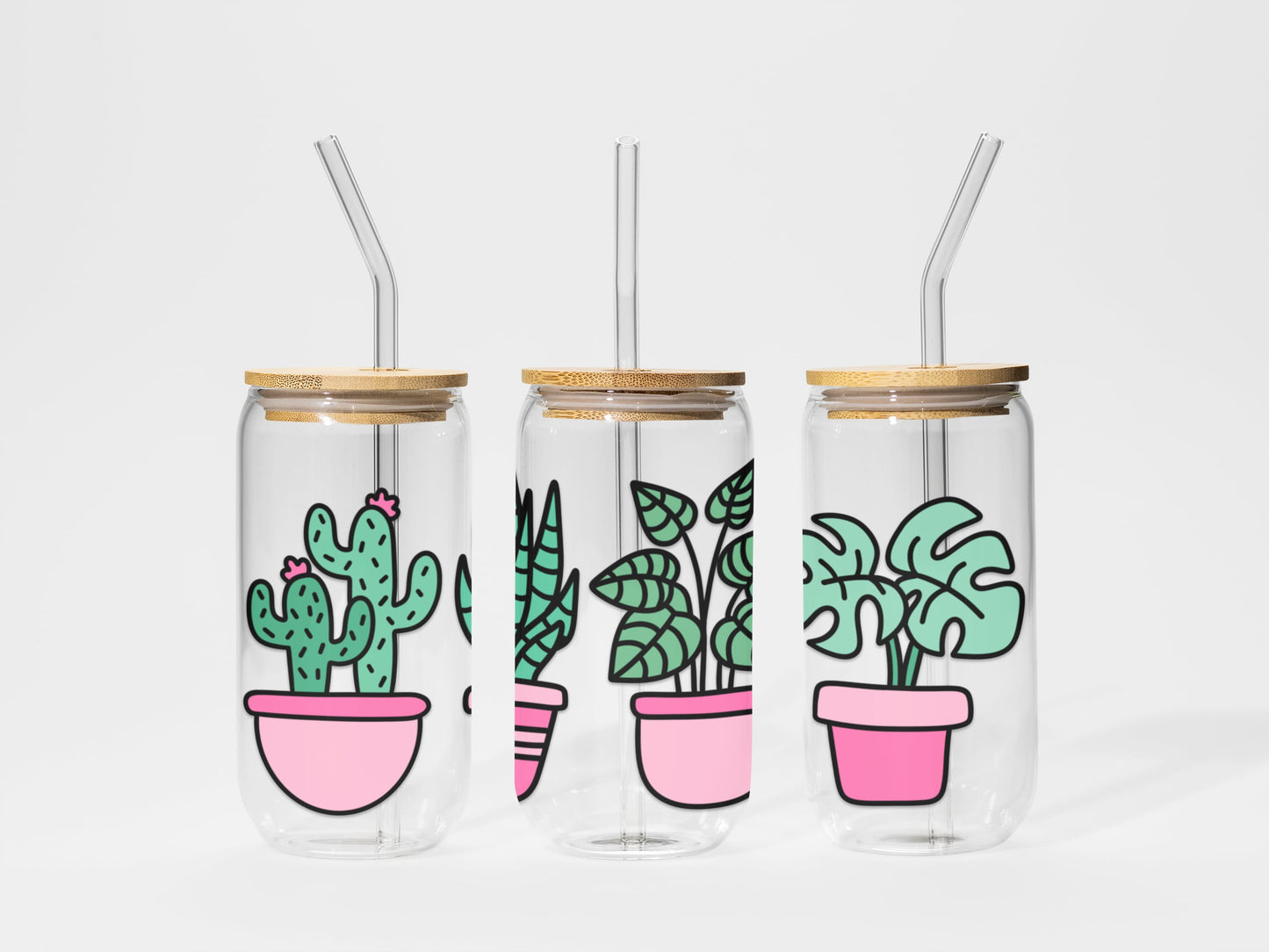 Verre en vitre - 16 oz - Cactus