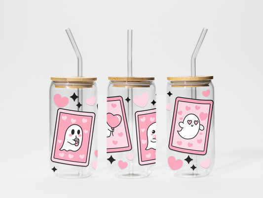 Verre en vitre - 16 oz - Valentine’s Boo