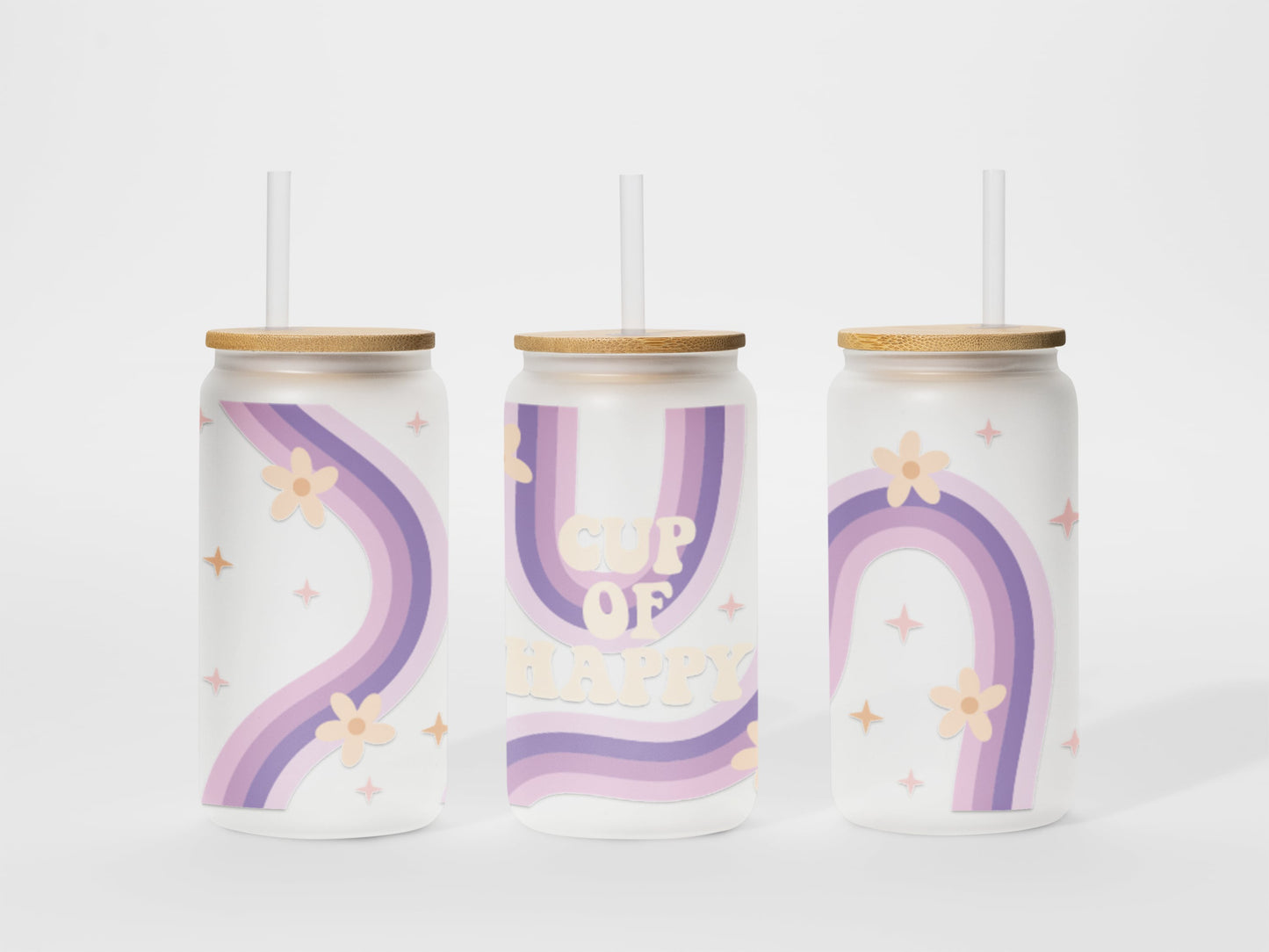 Verre en vitre - 16 oz - Cup Of Happy