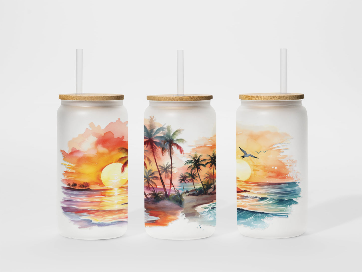 Verre en vitre - 16 oz - Sunset lover